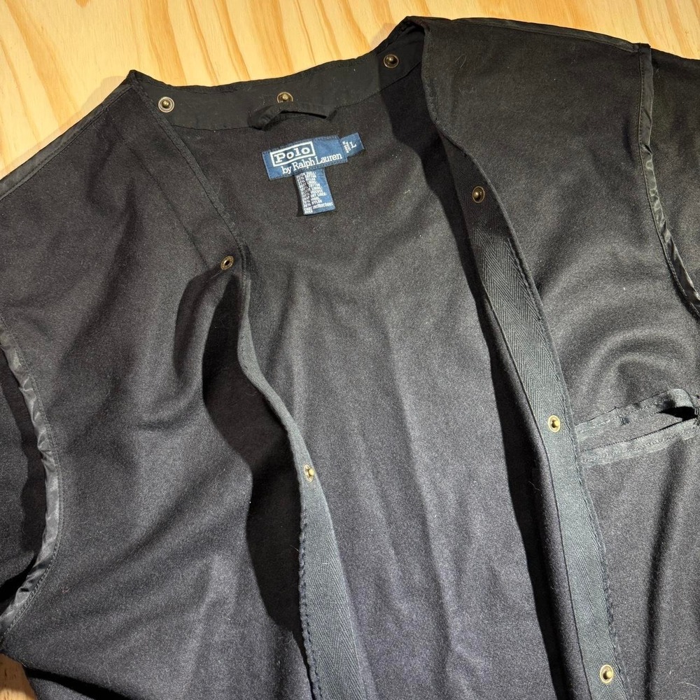 Vintage Polo Ralph Lauren black jacket liner